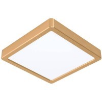 900183 Светодиод Настенно-потолочный светильник FUEVA 5, 17W(LED), 210x210, 2000lm, 3000K, сталь, латунь б