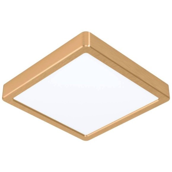 900183 Светодиод Настенно-потолочный светильник FUEVA 5, 17W(LED), 210x210, 2000lm, 3000K, сталь, латунь б