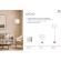 Arte Lamp Dream A4110AP-2PB Настенный светильник, бра, классического стиля с абажуром шириной 25 см, плафон белый текстиль, медный металл, лампы E14 2шт до 40Вт IP20 220В, без выключателя на корпусе
