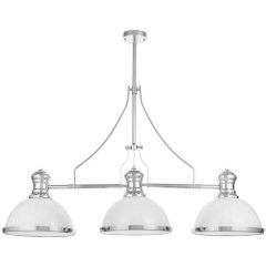 Подвесной светильник Lumina Deco Ettore LDP 710-3 WT+CHR Подвесной светильник Lumina Deco Ettore LDP 710-3 WT+CHR