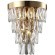 Бра Crystal Lux ABIGAIL AP3 GOLD/TRANSPARENT