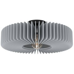 900832 Потолочный светильник PALOMBAIA, 1X40W (E27), H175, ?500, сталь, черный / дерево, серый