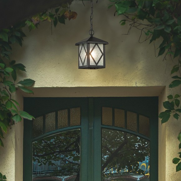 SL084.403.01 Светильник уличный подвесной ST-Luce Черный/Черный, Прозрачный E27 1*60W LORNE SL084.403.01 Светильник уличный подвесной ST-Luce Черный/Черный, Прозрачный E27 1*60W LORNE