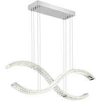 SL6206.103.44 Светильник подвесной ST-Luce Хром/Прозрачный LED 1*44W 3000K ACENO