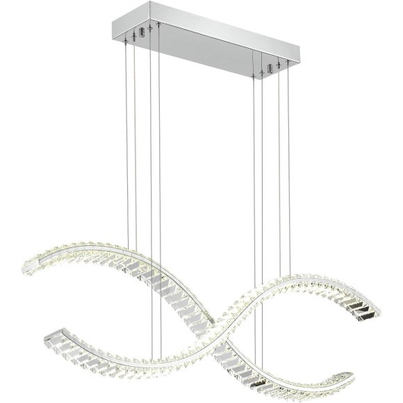 SL6206.103.44 Светильник подвесной ST-Luce Хром/Прозрачный LED 1*44W 3000K ACENO