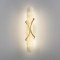 Odeon Light PARMA 6672/10WL Настенный LED-светильник в стиле модерн, 40Вт, 800Лм, CCT переключатель цветовой температуры на корпусе 3000/3500/4000К, CRI90, 220В, IP20, белый алебастр и бронзовый металл, высота 400 мм, ширина 82 мм, глубина 115 мм