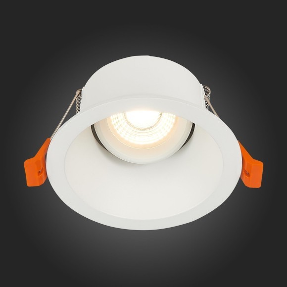 ST207.508.01 Св-к встр. Белый GU10 1*50W  D103xH52 220V Без ламп Встраиваемые светильники