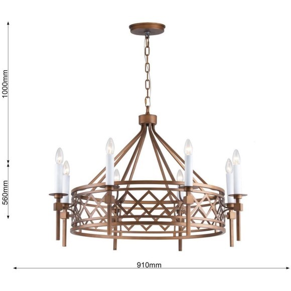 Подвесная люстра Eques 2878-8P