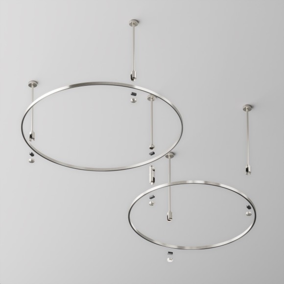 Шинопровод магнитный накладной/подвесной Maytoni Flarity TRX154-R-D800-PT Шинопровод магнитный накладной/подвесной Maytoni Flarity TRX154-R-D800-PT