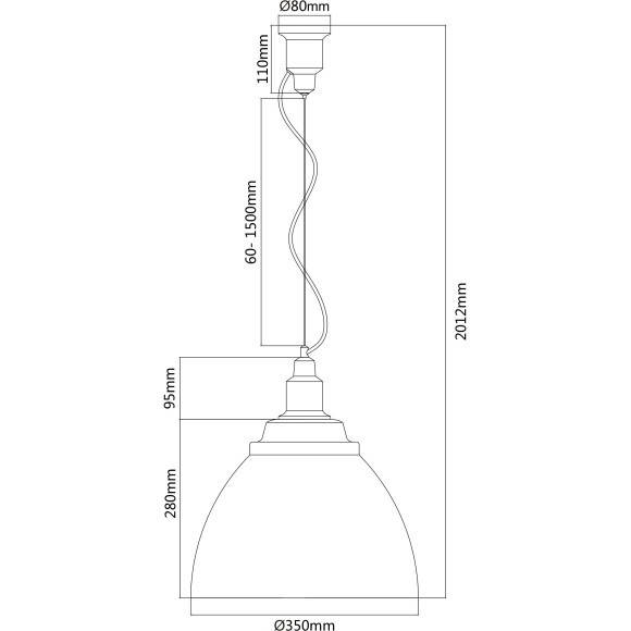Подвесной светильник с 1 плафоном Maytoni P535PL-01W Bellevue под лампу 1xE27 60W