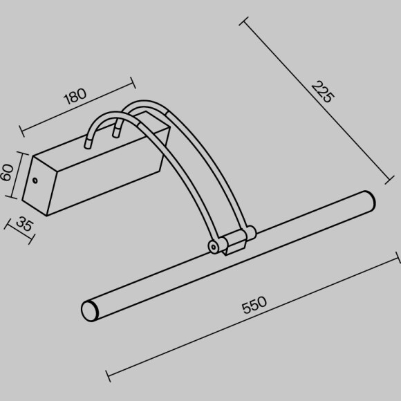 Подсветка для зеркал и картин Maytoni MIR004WL-L12BZ FinelliLED 12.1W