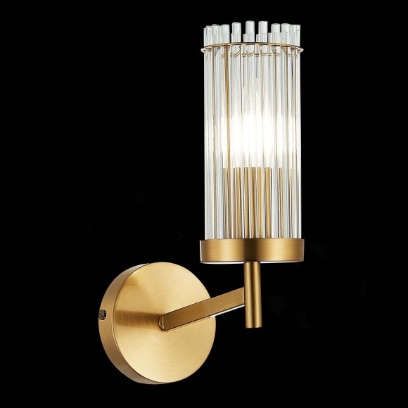 SL1233.301.01 ST Luce BITONTO Настенное бра, E14,1х60W, латунь/прозрачный SL1233.301.01 ST Luce BITONTO Настенное бра, E14,1х60W, латунь/прозрачный