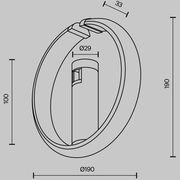 Трековый светильник Technical TR230-1-10W3K-B