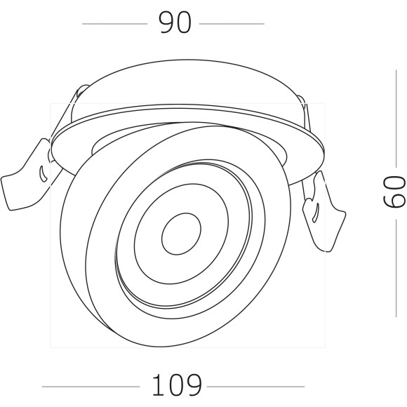 ST654.448.10 ST Luce Светильник встраиваемый, LED, 4000K 1х10W, 850Lm, Ra90, IP20, D109xH60, черный, угол 38° ST654.448.10 ST Luce Светильник встраиваемый, LED, 4000K 1х10W, 850Lm, Ra90, IP20, D109xH60, черный, угол 38°