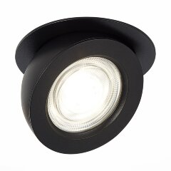 ST654.448.10 Св-к встр. Черный LED 1*10W 4000K 850Lm Ra90 38° IP20 D109xH60 180-240V Встраиваемые светильники ST654.448.10 Св-к встр. Черный LED 1*10W 4000K 850Lm Ra90 38° IP20 D109xH60 180-240V Встраиваемые светильники