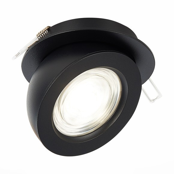 ST654.448.10 Св-к встр. Черный LED 1*10W 4000K 850Lm Ra90 38° IP20 D109xH60 180-240V Встраиваемые светильники