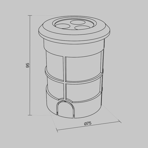 Встраиваемый светильник Outdoor O044DL-L3S3K Встраиваемый светильник Outdoor O044DL-L3S3K