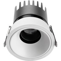 4788-1C Встраиваемый влагозащищенный светодиодный светильник с доп. рамкой под штукатурку, белый, 9Вт 450Лм 3000;4000;6000K CRI90+ 45° IP65