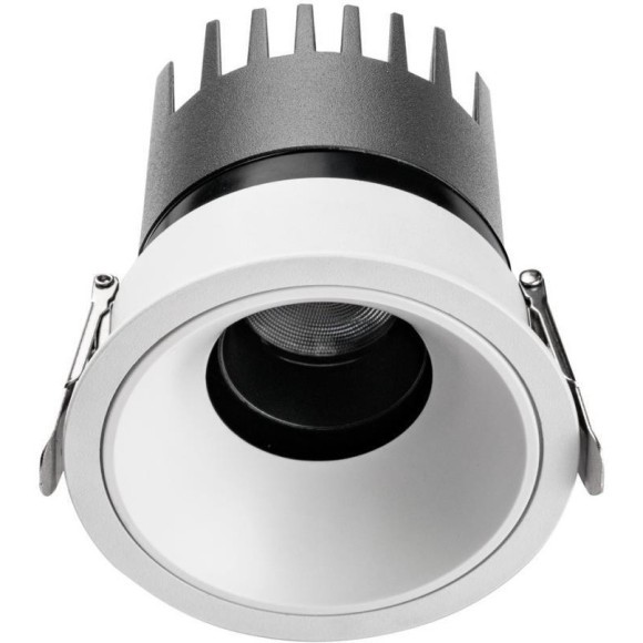 4788-1C Встраиваемый влагозащищенный светодиодный светильник с доп. рамкой под штукатурку, белый, 9Вт 450Лм 3000;4000;6000K CRI90+ 45° IP65