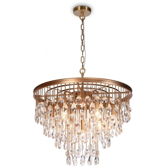 Подвесная люстра хрустальная Linn MOD091PL-07G Подвесная люстра хрустальная Linn MOD091PL-07G
