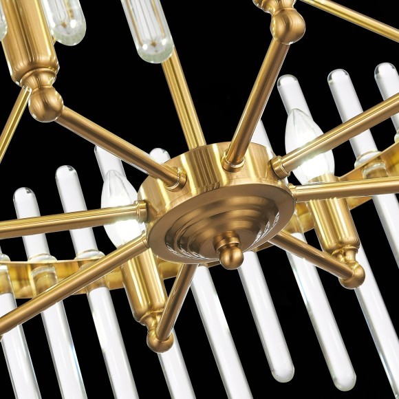 SL1167.303.08 Светильник подвесной ST-Luce Латунь/Латунь, Прозрачный E14 8*40W TELLURIO SL1167.303.08 Светильник подвесной ST-Luce Латунь/Латунь, Прозрачный E14 8*40W TELLURIO