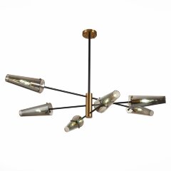 SL1209.302.06 Светильник потолочный ST-Luce Бронза,Черный/Дымчатый E14 6*40W MORAVE SL1209.302.06 Светильник потолочный ST-Luce Бронза,Черный/Дымчатый E14 6*40W MORAVE