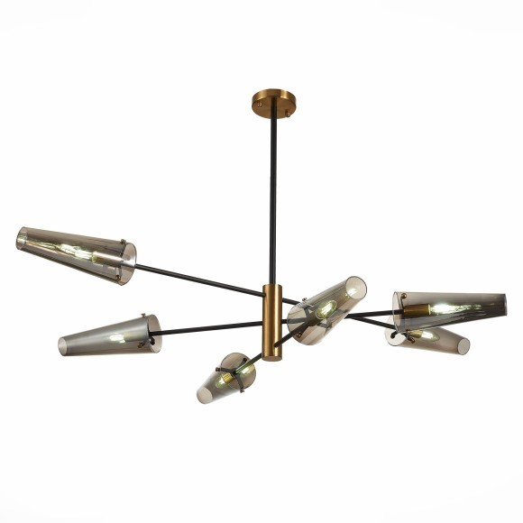 SL1209.302.06 Светильник потолочный ST-Luce Бронза,Черный/Дымчатый E14 6*40W MORAVE SL1209.302.06 Светильник потолочный ST-Luce Бронза,Черный/Дымчатый E14 6*40W MORAVE