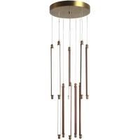 SL6225.303.10 Светильник подвесной ST-Luce Латунь/Терракотовый, Белый LED 10*6,5W 3000K BRICK