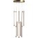 SL6225.303.10 Светильник подвесной ST-Luce Латунь/Терракотовый, Белый LED 10*6,5W 3000K BRICK