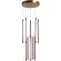 SL6225.303.10 Светильник подвесной ST-Luce Латунь/Терракотовый, Белый LED 10*6,5W 3000K BRICK