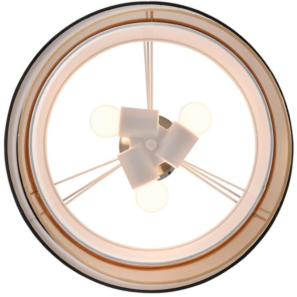 8041/3 MODERNI LN24 никель/черный/золото/белый, металл/текстиль Подвесной светильник Е27 3*60W 220V INDIRA