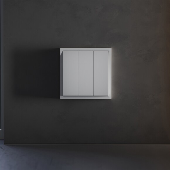 Клавиши для выключателя/переключателя трехклавишного, S70 (серый)