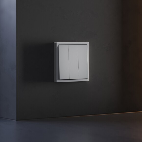 Клавиши для выключателя/переключателя трехклавишного, S70 (серый)