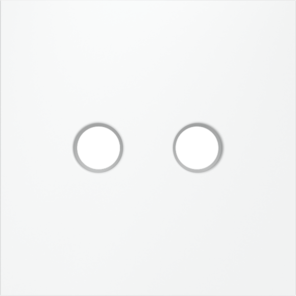 Накладка для розетки телевизионной оконечной TV+SAT, S70 (белый матовый)