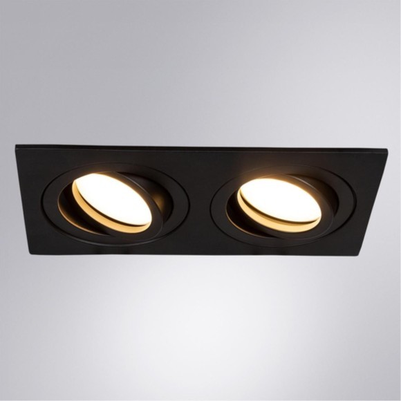 Встраиваемый светильник Arte Lamp A2168PL-2BK TARF под лампы 2xGU10 50W