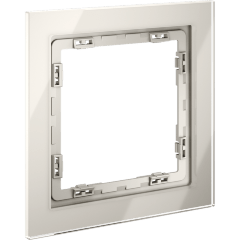 Рамка стеклянная VOLTUM S70 на 1 пост, (кашемир, стекло)