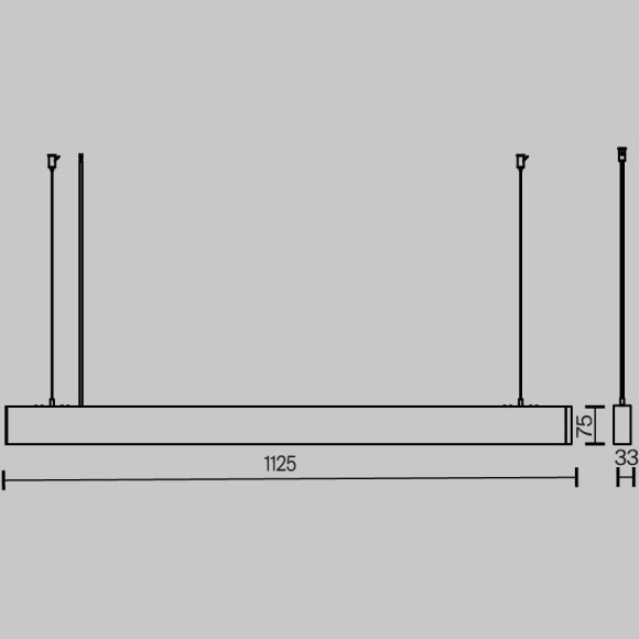 Подвесной светильник Technical P051PL-36W2.7-6K-B