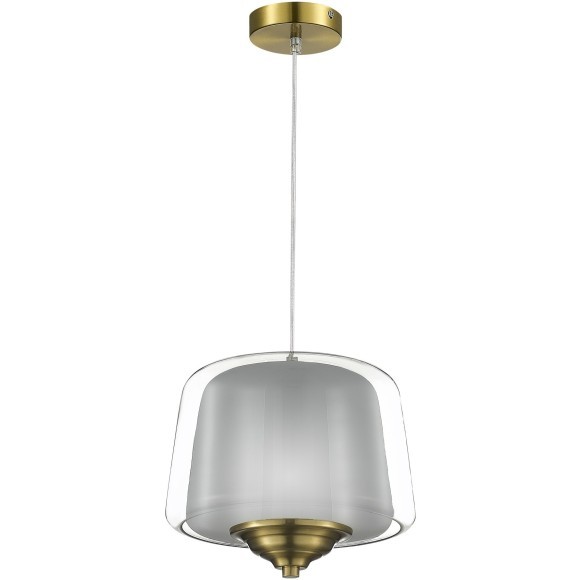 SL6127.313.01 Светильник подвесной ST-Luce Латунь/Серый, Прозрачный LED 1*18W 3000K PANDORA