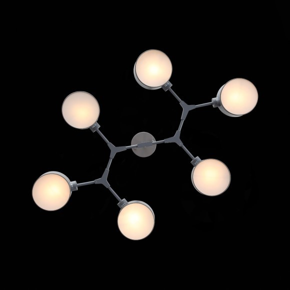 SLE183702-06 Светильник потолочный Серый/Серый E14 6*60W GIMENTO