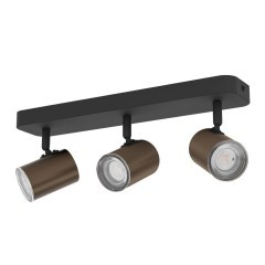 300589 CONSUMA 1 Спот с 3 лампами GU10, 15Вт, IP44, бронза/черный 300589 CONSUMA 1 Спот с 3 лампами GU10, 15Вт, IP44, бронза/черный