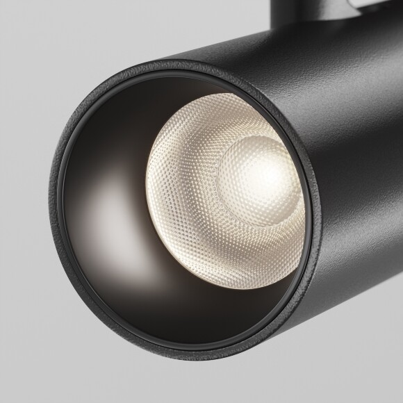 Maytoni EXILITY X TR243-5W4K-B Трековый светодиодный черный магнитный светильник цилиндр диаметром 3.5см, с DIP переключателем группы включения на корпусе, LED 5Вт 4000K 450Лм CRI90 36° IP20 48В