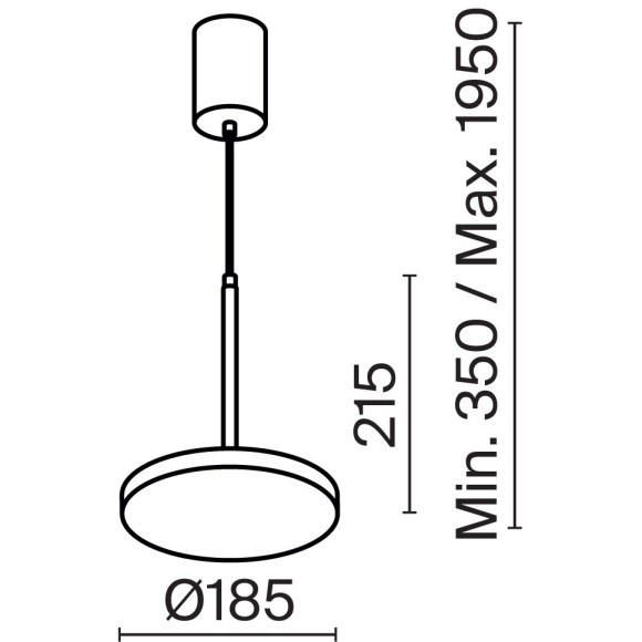 Подвесной светильник Technical P076PL-L12W3K-BS