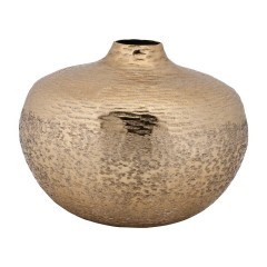 421341 KURASHIKI Ваза декоративная напольная металл брашированное золото H230 Ø300 421341 KURASHIKI Ваза декоративная напольная металл брашированное золото H230 Ø300