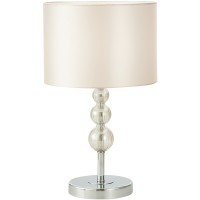 SLE105704-01 Прикроватная лампа Хром/Светло-бежевый E14 1*40W RAMER