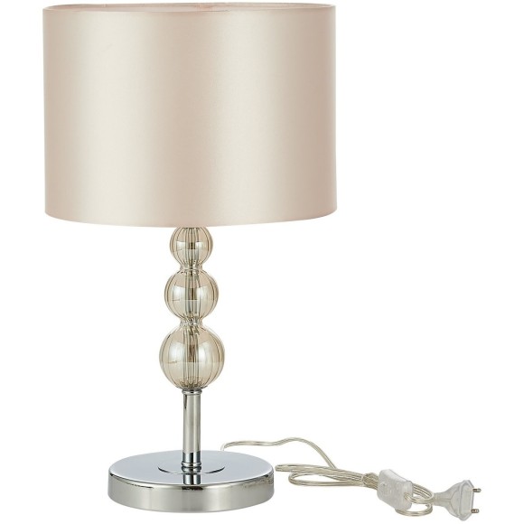 SLE105704-01 Прикроватная лампа Хром/Светло-бежевый E14 1*40W RAMER SLE105704-01 Прикроватная лампа Хром/Светло-бежевый E14 1*40W RAMER