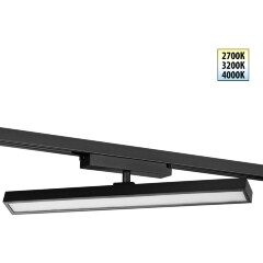 Novotech STRATUS 359779 Черный однофазный трехжильный трековый светодиодный светильник, линейный 40см, поворотный, CCT перекл. цветовой температуры, LED 24Вт 1384Лм 2700;3200;4000К CRI90 105° IP20 220В, коэф. пульсации < 1% Novotech STRATUS 359779 Черный однофазный трехжильный трековый светодиодный светильник, линейный 40см, поворотный, CCT перекл. цветовой температуры, LED 24Вт 1384Лм 2700;3200;4000К CRI90 105° IP20 220В, коэф. пульсации < 1%