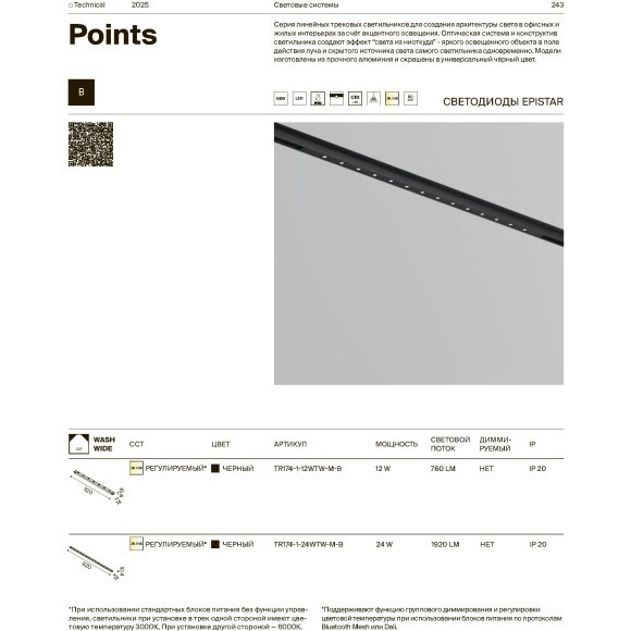 TR174-1-12WTW-M-B Трековый магнитный светодиодный SMART светильник Maytoni Basity CRI90+ 3000-6000К 760Лм 36° 12Вт Bluetooth Mesh