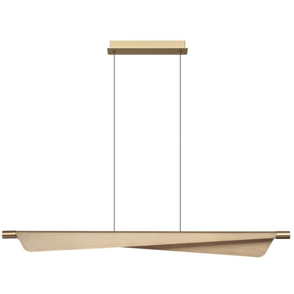 7017/24LB HIGHTECH Подвесной светильник c сенсорн. выкл (диммер яркости) металл/акрил латунь брашинг IP20 24W CRI 90 3000K 220V LINEA