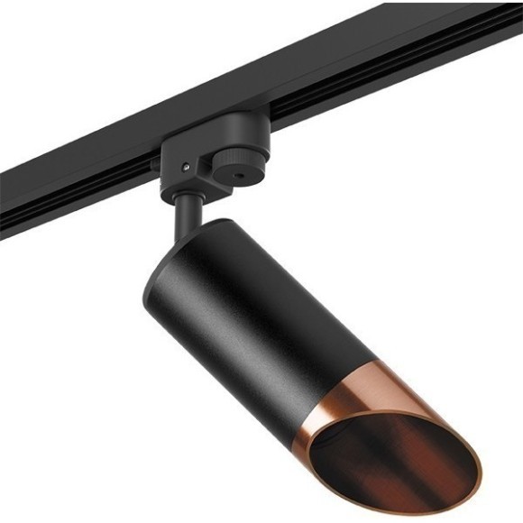 Однофазный двужильный трековый светильник Lightstar R1T437130 Rullo под сменную лампу GU10