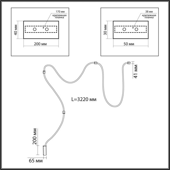 Настенный светильник на гибкой ножке Odeon Light 4397/30CL Corda светодиодный LED 1*30W